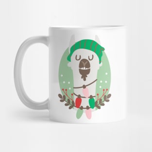 Christmas llama Mug